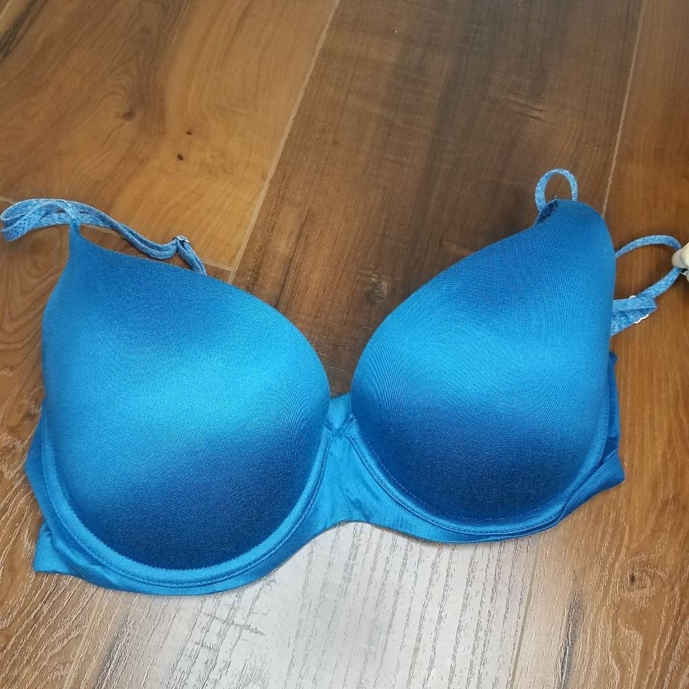 Aerie Teal blue Sunnie Pushup bra 34D